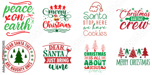 Christmas and Holiday Invitation Collection Christmas Vector Illustration for Advertising  Label  Banner