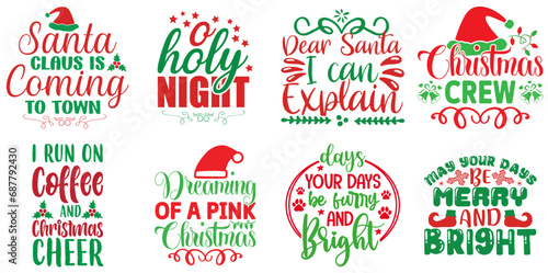 Christmas and Winter Calligraphic Lettering Collection Christmas Vector Illustration for Brochure  Poster  Motion Graphics