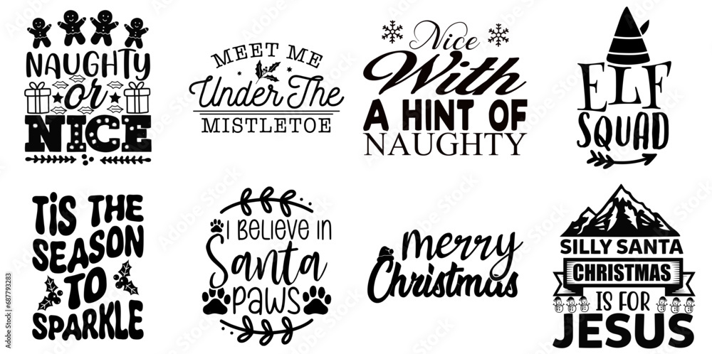 Happy Holiday and Winter Hand Lettering Collection Christmas Black Vector Illustration for Mug Design, Announcement, Postcard Happy Holiday and Winter Hand Lettering Collection Christmas Black Vector Illustration for Mug Design, Announcement, Postcard