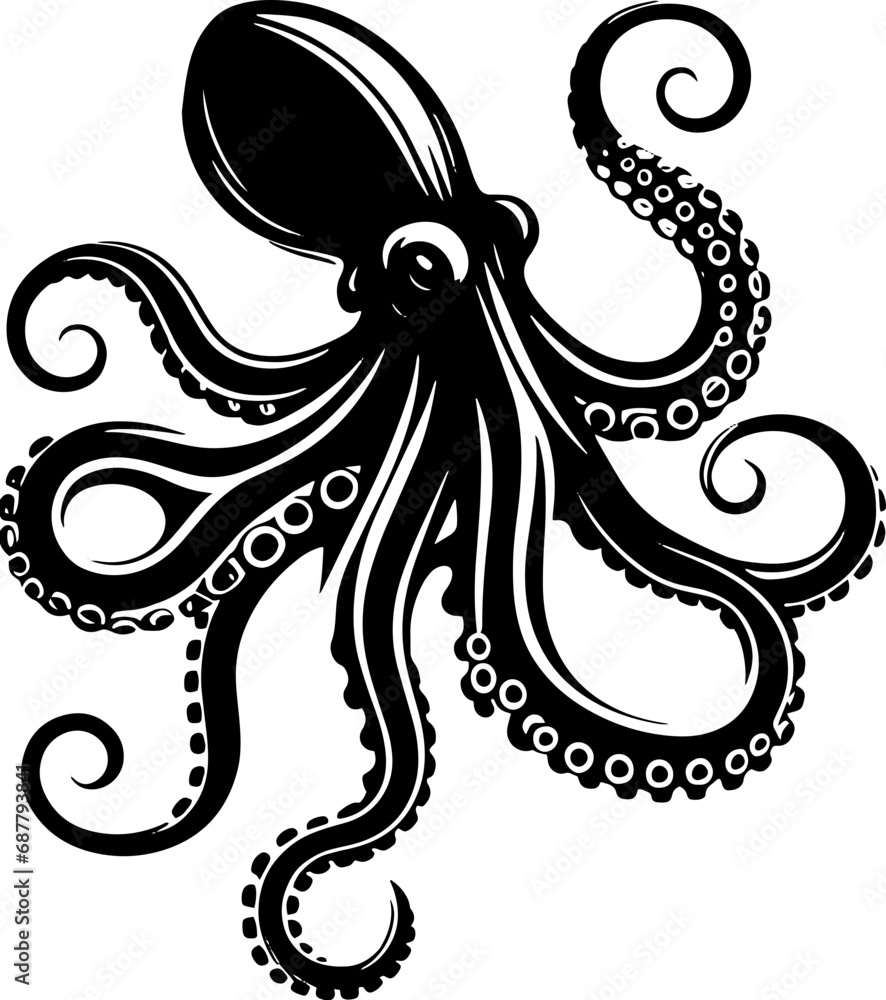 Fototapeta premium Octopus icon 7