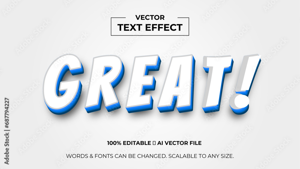 Great typography premium editable text effect - Style text effects. banner, background, wallpaper, flyer, template, presentation, backdrop. editable text effect. vector illustration