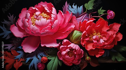 Beautiful flowers image. Generative Ai