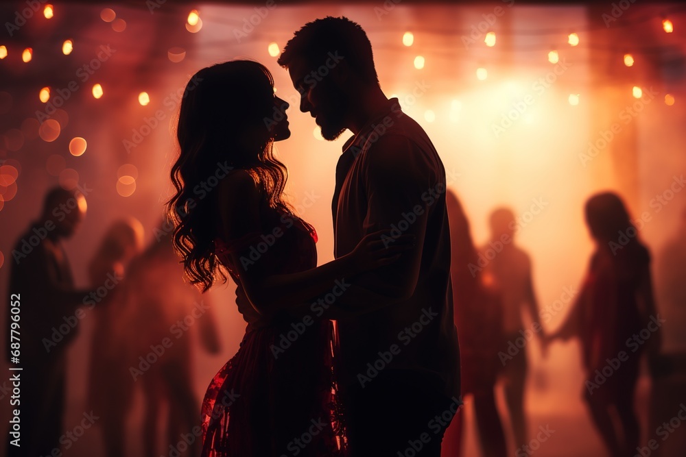 blur background of people in valentine day, generative ai blur background of people in valentine day, generative ai