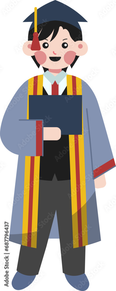 Graduation Character Illustration