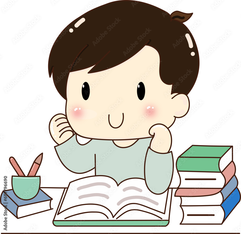 child reading a book child reading a book