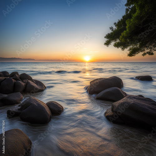 We introduce you to the clear sea scenery.