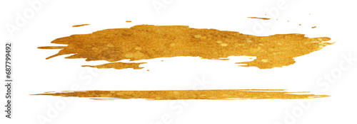 金色のテクスチャーが美しいブラシストローク