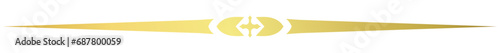 Golden vintage lines with heart shape on white background for greeting card message decoration. wedding card