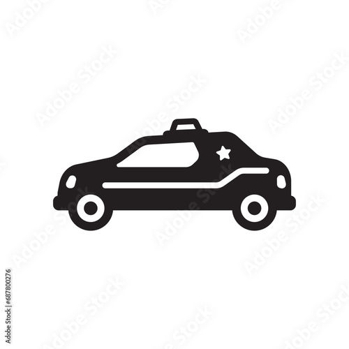 automobile car cop icon
