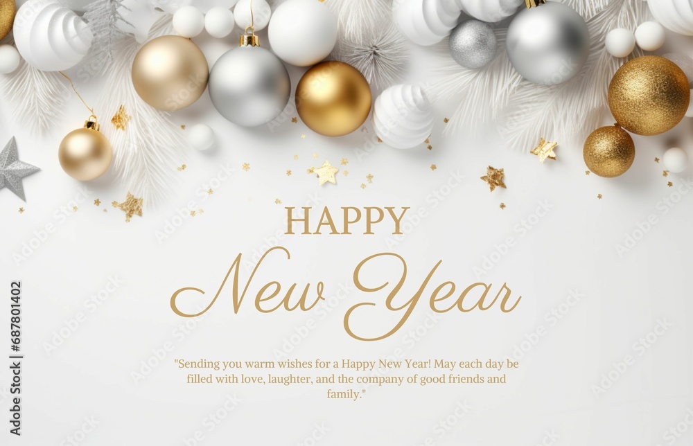 Happy new year greeting card  banner  template 