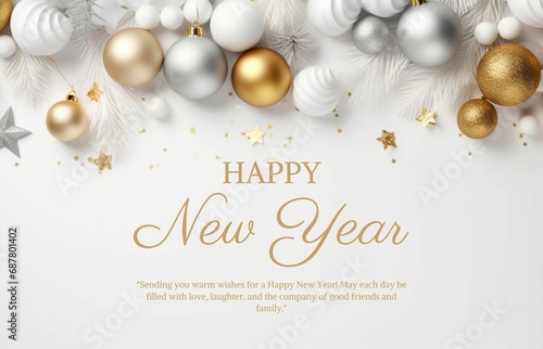 Happy new year greeting card  banner  template 