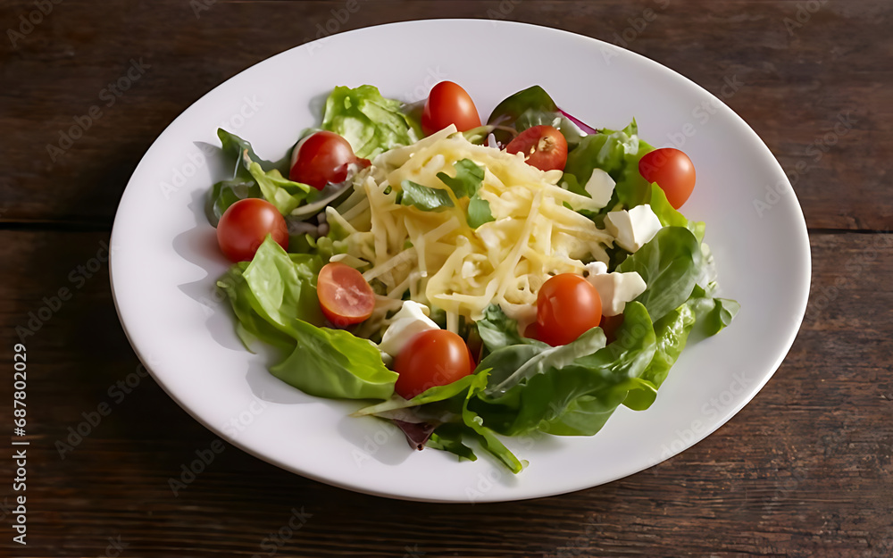 Capture the essence of Caesar Salad in a mouthwatering food photography shot Generative AI Capture the essence of Caesar Salad in a mouthwatering food photography shot Generative AI