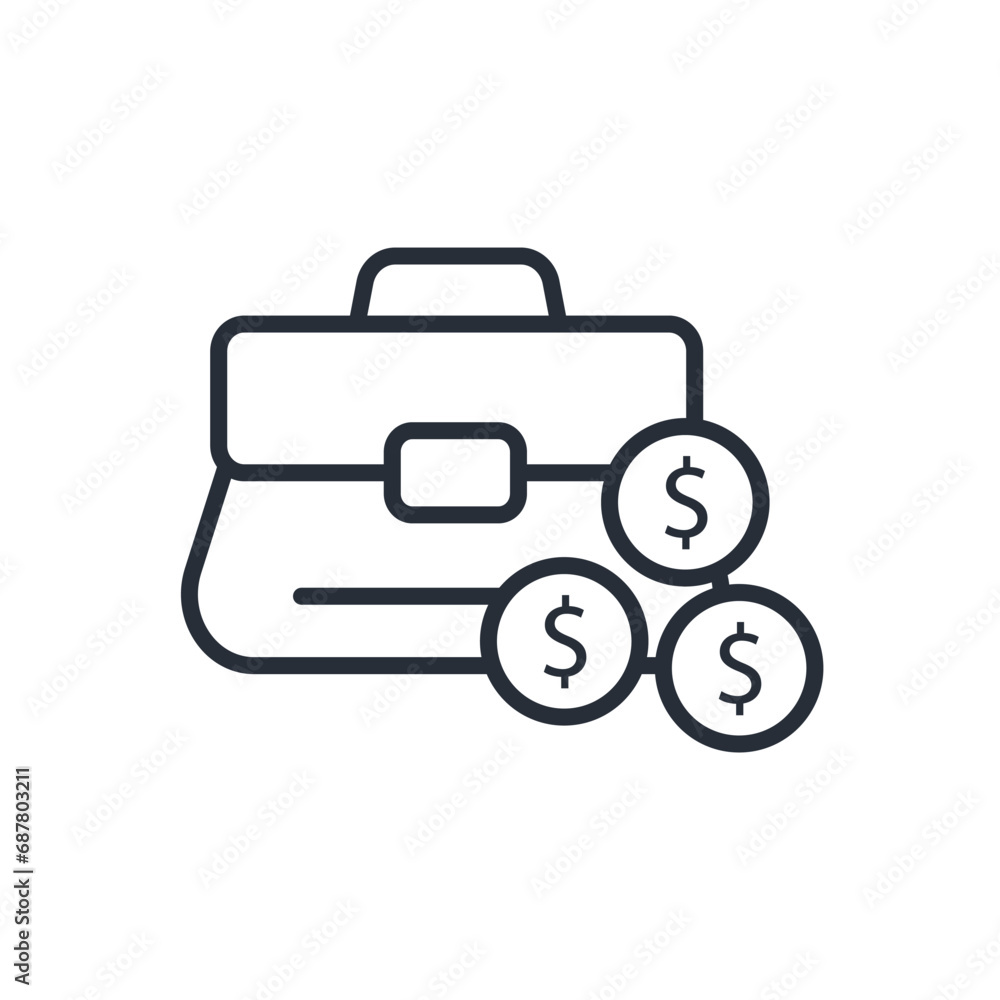 work icon. vector.Editable stroke.linear style sign for use web design,logo.Symbol illustration. work icon. vector.Editable stroke.linear style sign for use web design,logo.Symbol illustration.