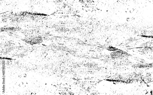 Black Grainy Texture Isolated On White Background. Dust Overlay. Dark Noise Granules. Digitally Generated Image.