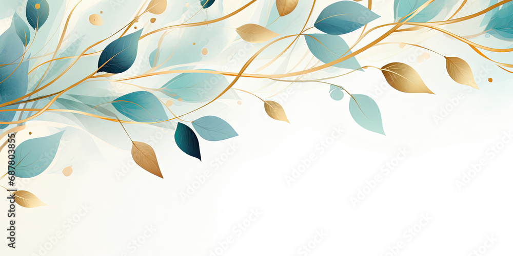 Abstract Cyan background. VIP Invitation, wedding and celebration card.