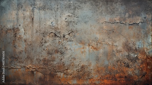 Old rusty metal wall texture background. Abstract grunge background for design photo