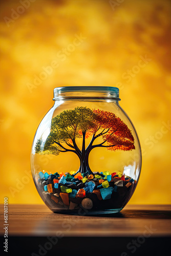 A tree in a jar
