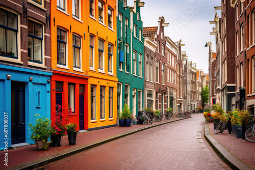 Colorful buildings in Amsterdam © Venka