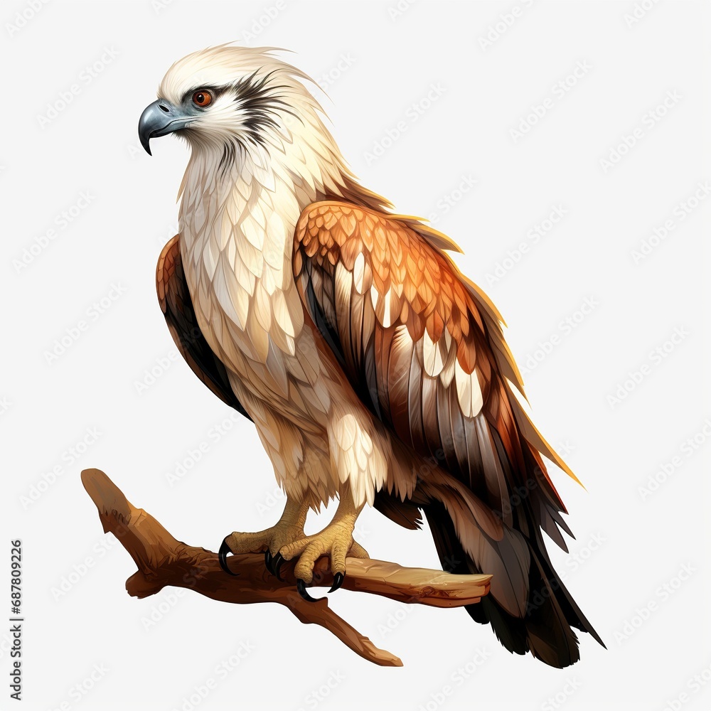 Philippine Eagle on white Philippine Eagle on white