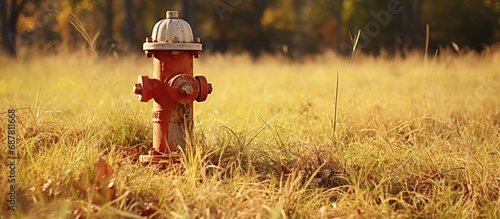 Historic hydrant in grass - Kingston precincts in Canberra. photo