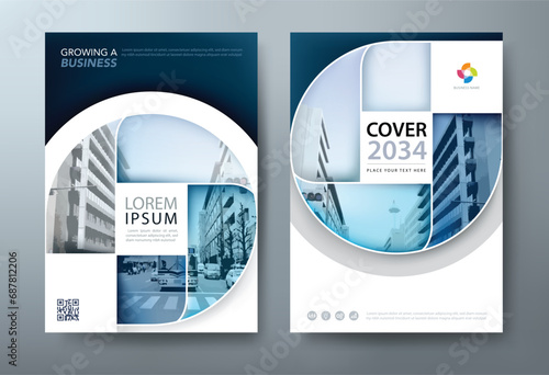 Annual report brochure flyer design template vector, Leaflet, presentation book cover templates, layout in A4 size