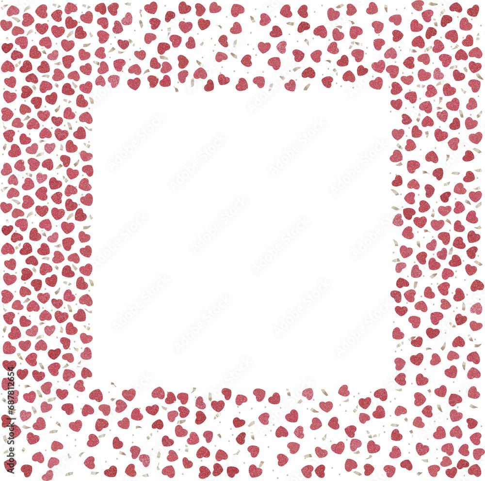 love confetti frame love confetti frame