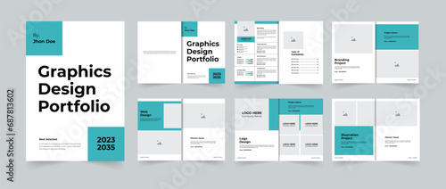 Graphics design Portfolio template for designer or portfolio for project