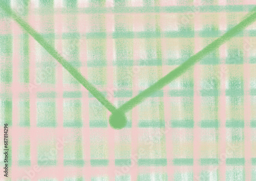 Cute envelope drawn with colored pencils, colorful patterned envelope background, vector