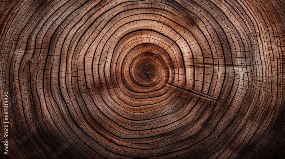  section of the trunk with annual rings ,texture of wood - obrazy, fototapety, plakaty 