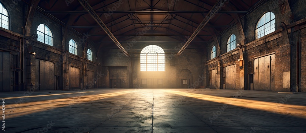 Fototapeta premium Abandoned brewery building interior