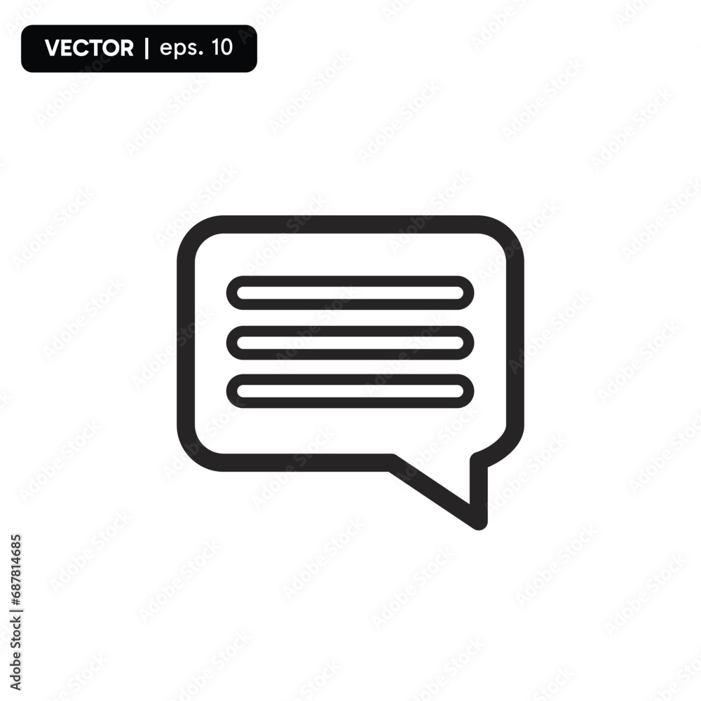 text message vector icon, speech bubble symbol. Modern, simple flat vector illustration for web site or mobile appPrint text message vector icon, speech bubble symbol. Modern, simple flat vector illustration for web site or mobile appPrint