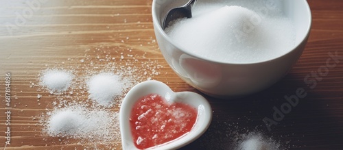 Excessive salt intake may cause heart diseases and gout when added to soup by a female diner at a restaurant.