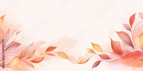Abstract Peach color background. VIP Invitation, wedding and celebration card. photo