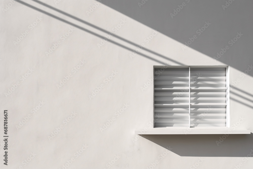 Frame a minimalist shot of a window with deconstructivist architectural elements. Focus on the interplay of fragmented forms and negative space, maintaining a muted color scheme. Frame a minimalist shot of a window with deconstructivist architectural elements. Focus on the interplay of fragmented forms and negative space, maintaining a muted color scheme.