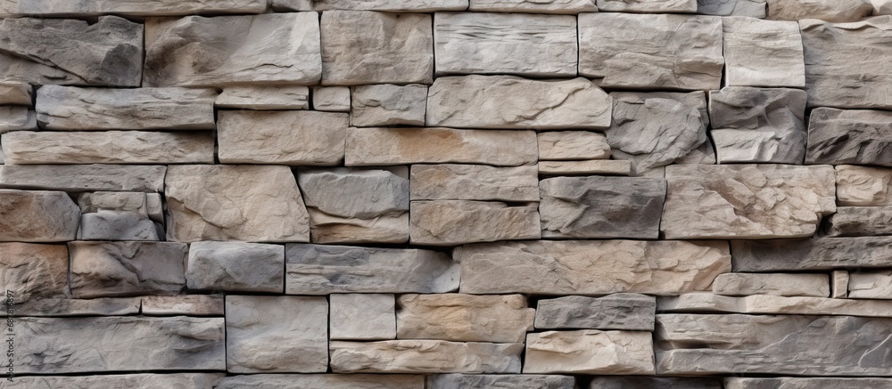 Close-up picture of textured stone wall. Close-up picture of textured stone wall.