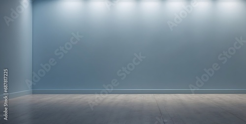 blank light blue empty wall © Amir Bajric