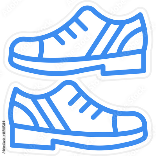 Vector Design Casual Shoes Icon Style