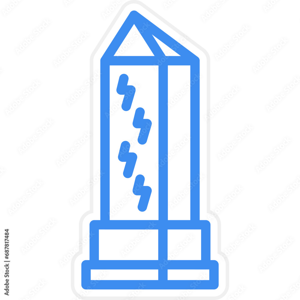 Vector Design Obelisk Icon Style Vector Design Obelisk Icon Style