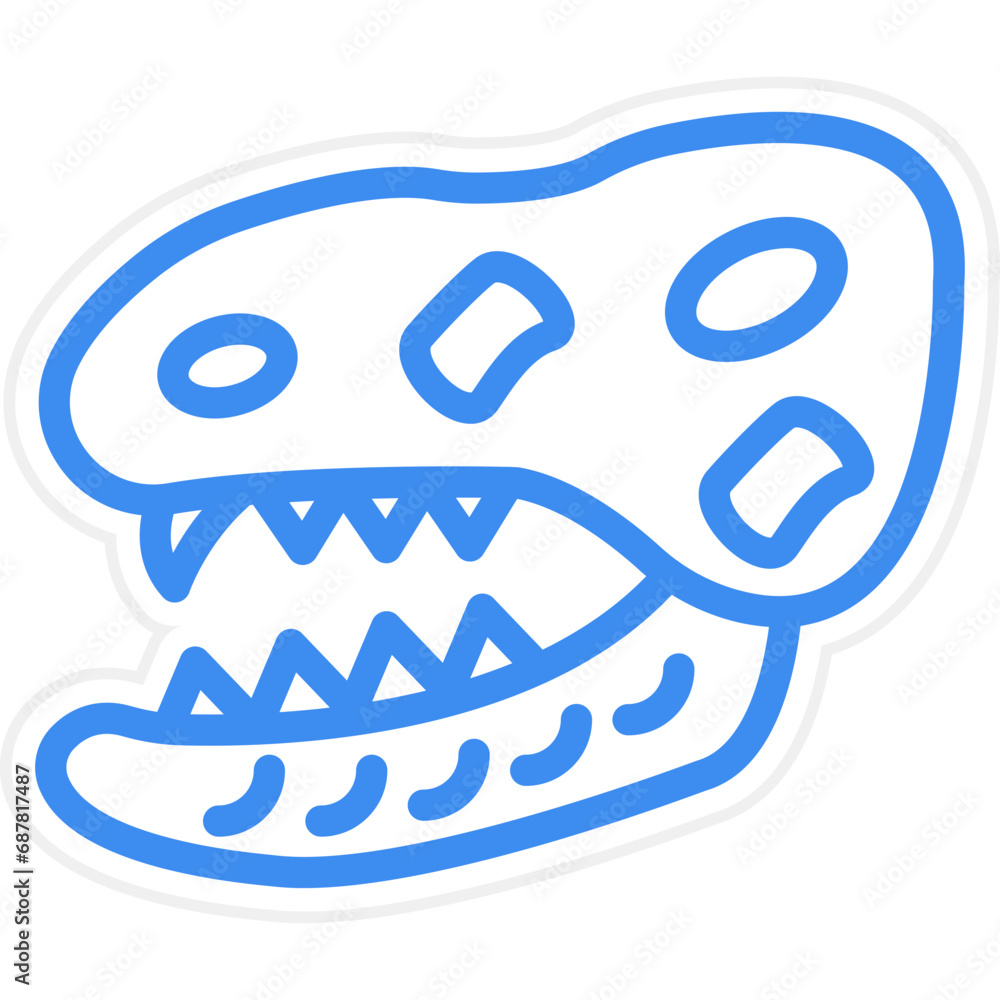 Vector Design Dinosaur Fossil Icon Style Vector Design Dinosaur Fossil Icon Style