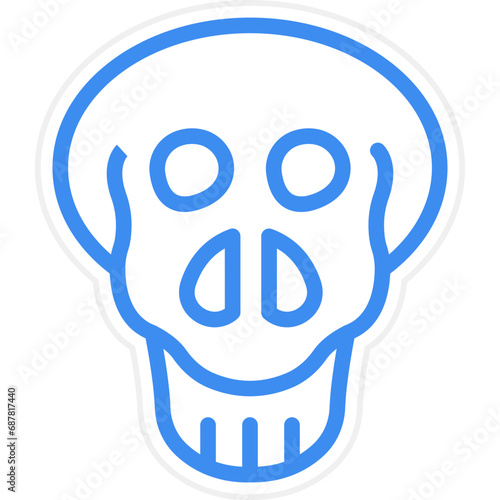 Vector Design Skull Icon Style