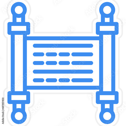 Vector Design Torah Icon Style