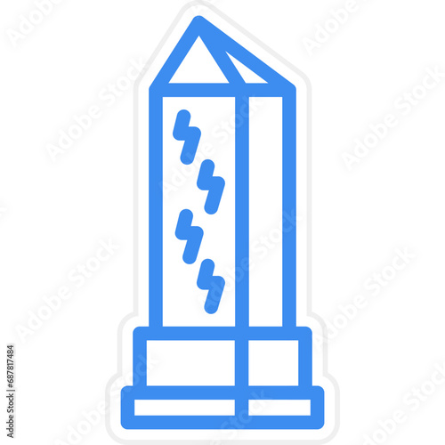 Vector Design Obelisk Icon Style