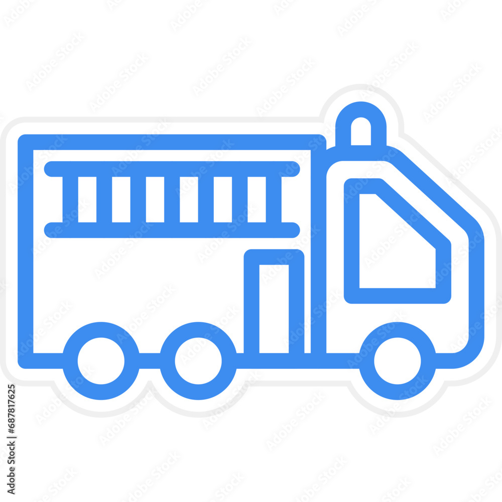 Vector Design Firefighter Truck Icon Style Vector Design Firefighter Truck Icon Style