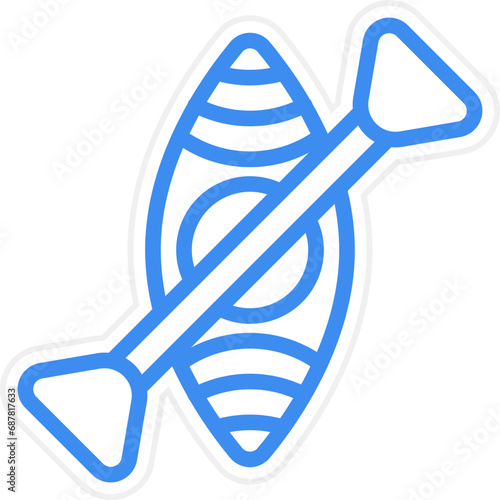 Vector Design Kayak Icon Style