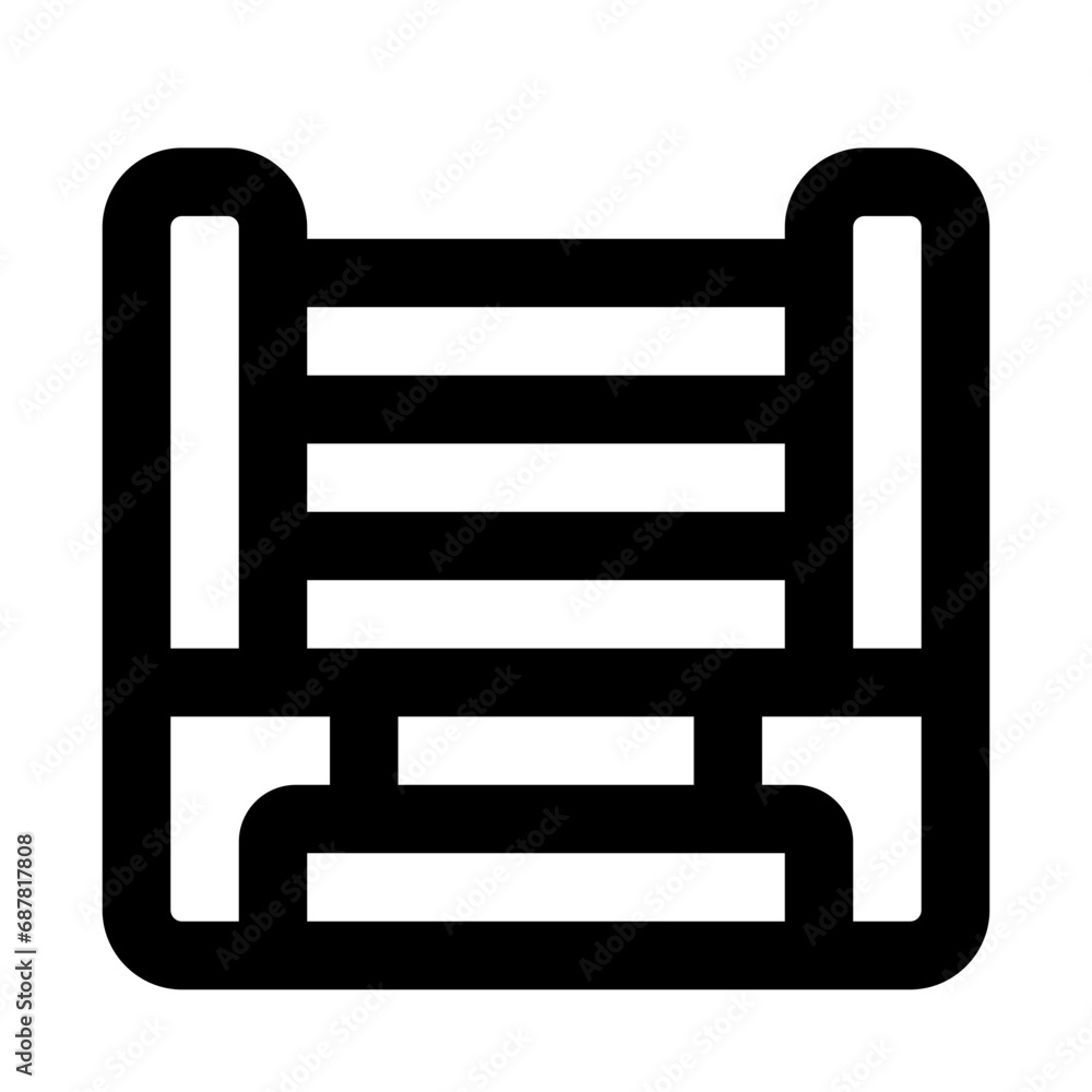 Boxing Ring Line UI Icons Boxing Ring Line UI Icons