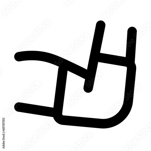 Elbow Pad Line UI Icons