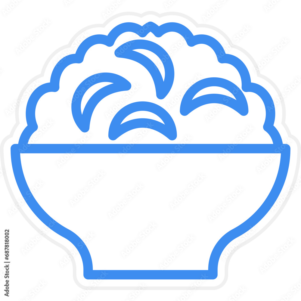 Vector Design Mac N Cheese Icon Style Vector Design Mac N Cheese Icon Style