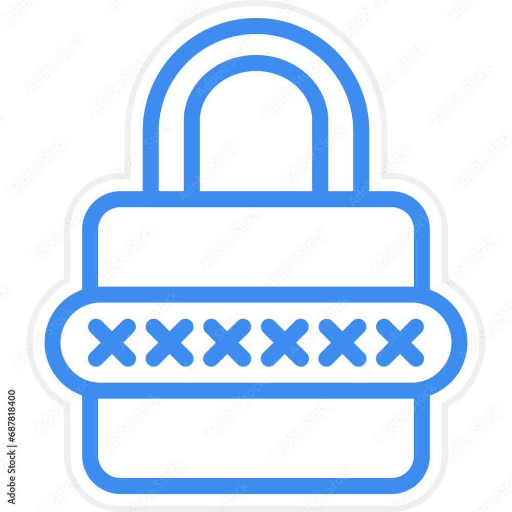 Vector Design Password Icon Style Vector Design Password Icon Style
