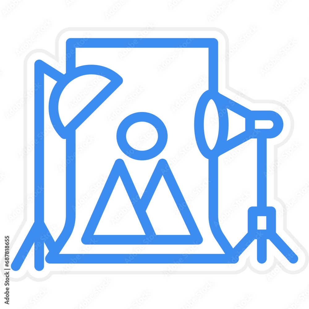 Vector Design Photo Studio Icon Style Vector Design Photo Studio Icon Style