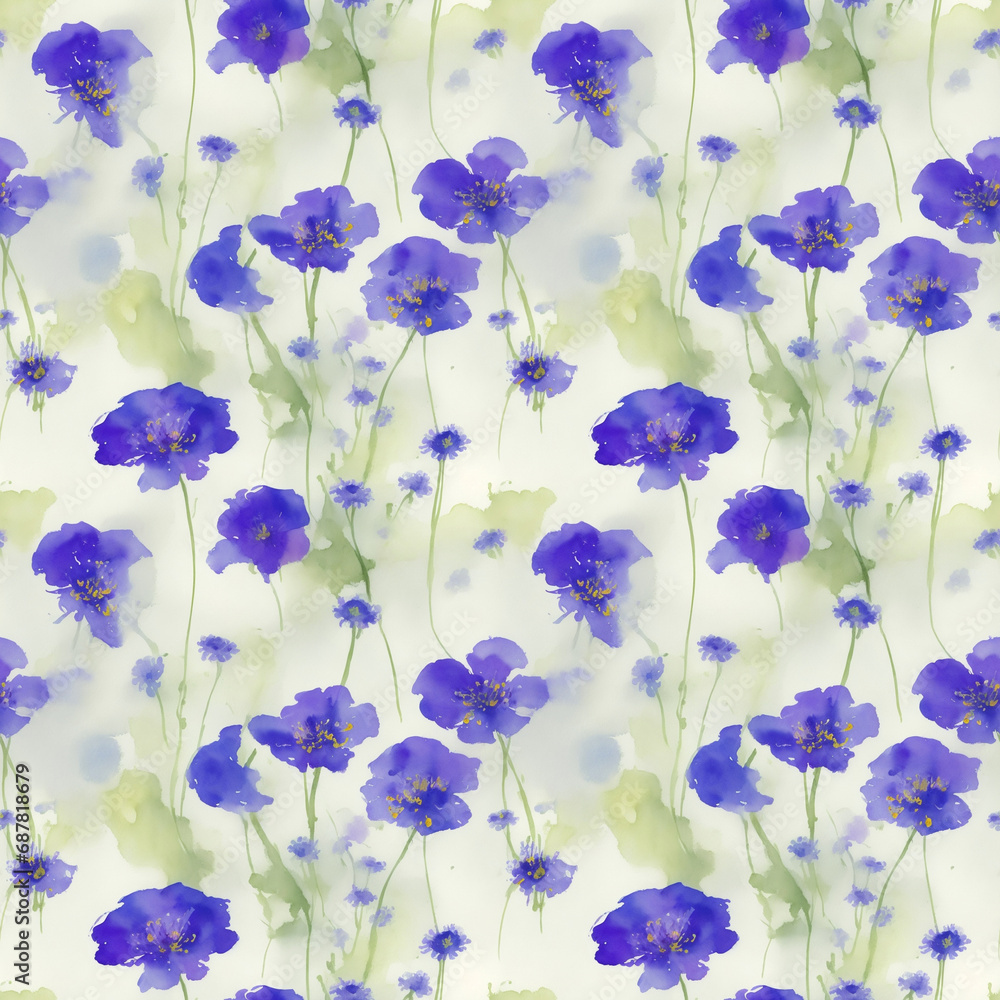 watercolor flowers background